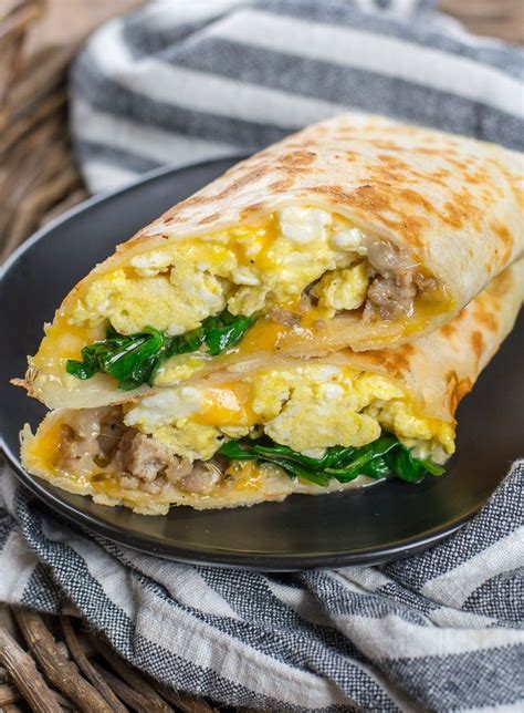 Quick and Easy Breakfast Burrito - Easy Wrap Recipes | Recipe | Wraps recipes easy, Breakfast ...