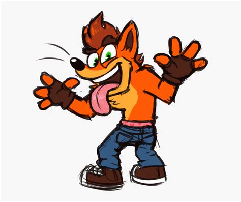 Crash Bandicoot Cartoon Drawing , Free Transparent Clipart - ClipartKey