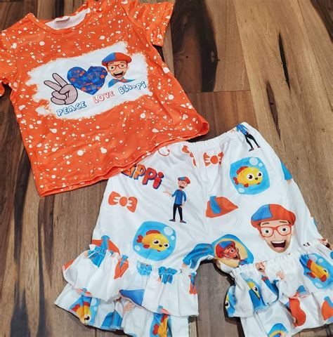 Blippi Outfit/blippi Birthday Outfit/blippi Short Set/blippi - Etsy