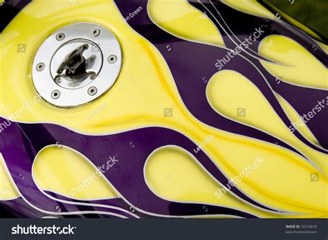 Custom Flames On Motorcycle Gas Tank Stock Photo 16516618 : Shutterstock