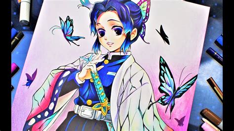 Drawing - SHINOBU KOCHOU | Kimetsu No Yaiba (鬼滅の刃) - YouTube