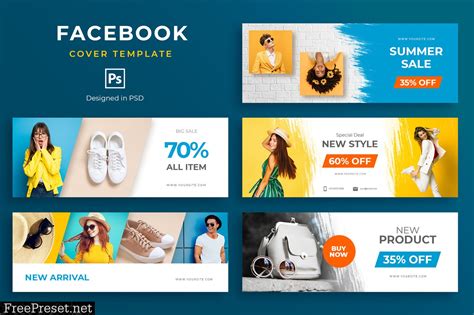 Fashion Facebook Cover Template ZCDA63G - JPG, PSD