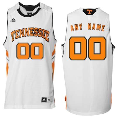 adidas Tennessee Volunteers Customizable Basketball Jersey - White | Official University of ...