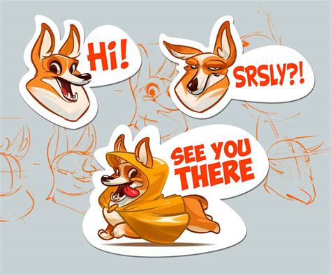 Corgi Stickers by VBagi on DeviantArt