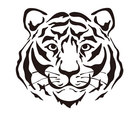 Tiger Black And White Vector Art, Icons, and Graphics for Free Download