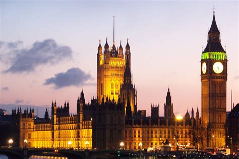 Illuminated Palace of Westminster. The Palace of Westminster was the ...