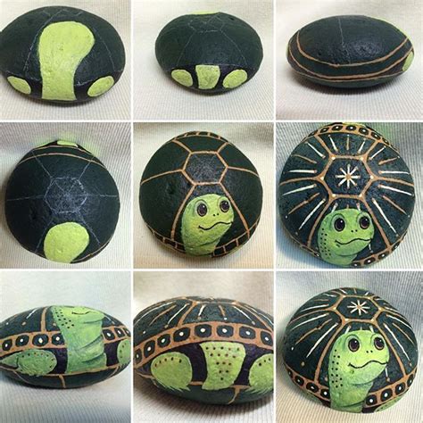 Image result for painted turtle rock | Turtle painted rocks, Rock painting patterns, Painted ...