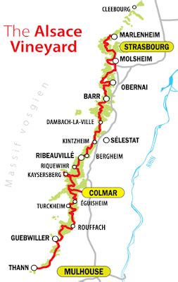 Overview and Map of Alsace Wine Route Villages | Travel and Lifestyle ...