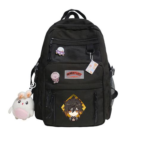 Genshin Impact Backpack Zhongli - Fashion Kawaii Shoulder Bag - Honkai ...