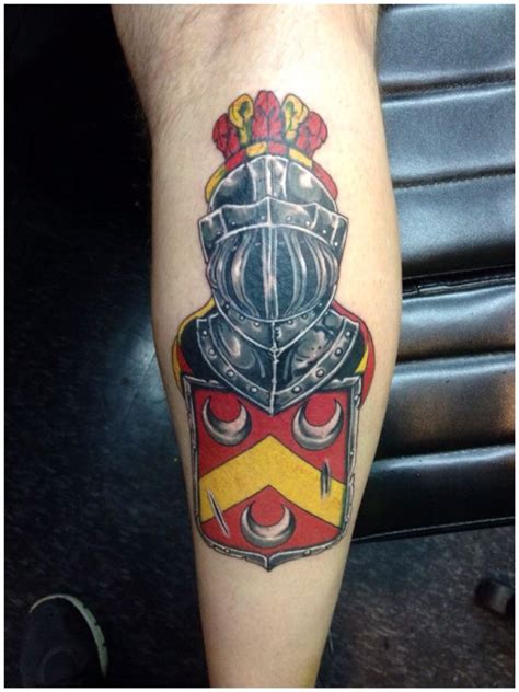 Family Crest Tattoo By Mark Haley at Big Ink Tattoos and Piercing. #tattoo #tattoos # ...