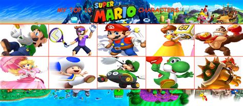 Top 10 Mario Bros Characters by nicossz on DeviantArt