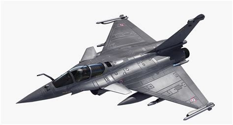 3d rafale c military fighter jet model