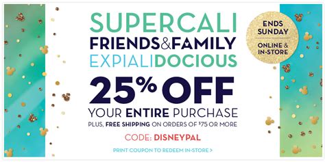 Disney Store Coupon: Extra 25% off Friends & Family Sale :: Southern Savers