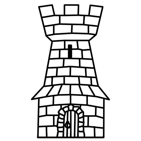 tower clipart black and white - Clip Art Library