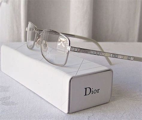 Christian Dior Woman's Eyeglass Frames Pearlized Accent Leather Case Unused #ChristianDior ...