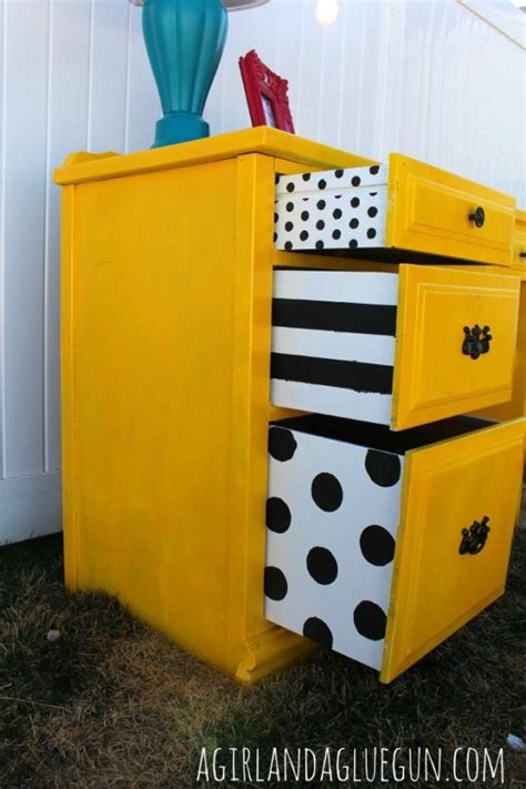 Stencil the Drawer Sides - 41 Chest of Drawer Makeovers: Wait Til…