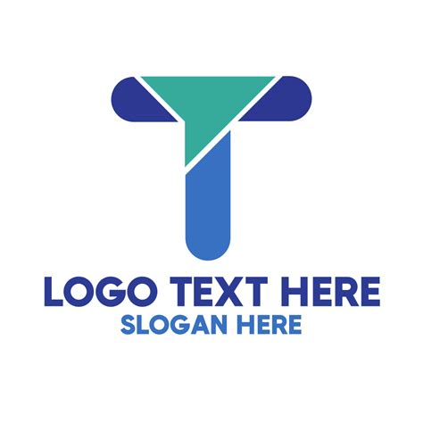 Modern Blue Letter T Logo | BrandCrowd Logo Maker