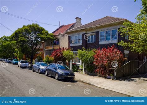 Suburban Street with Houses in Sydney Australia Editorial Stock Photo - Image of contemporary ...