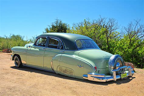 1950 Chevrolet Deluxe Driver Side Rear Quarter View - Lowrider