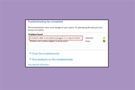 Fix An Ethernet Cable is Not Properly Plugged In – TechCult