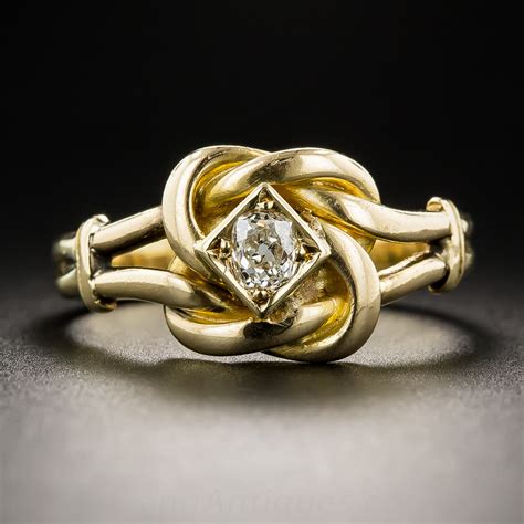 18K Diamond Knot Ring