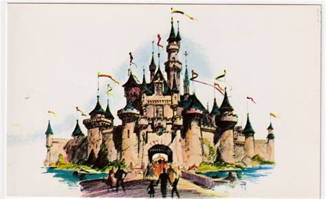 DISNEYLAND FANTASYLAND SLEEPING BEAUTY'S CASTLE ARTIST CONCEPT CIRCA ...