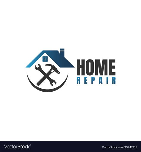 Home repair logo template with handyman tools Vector Image