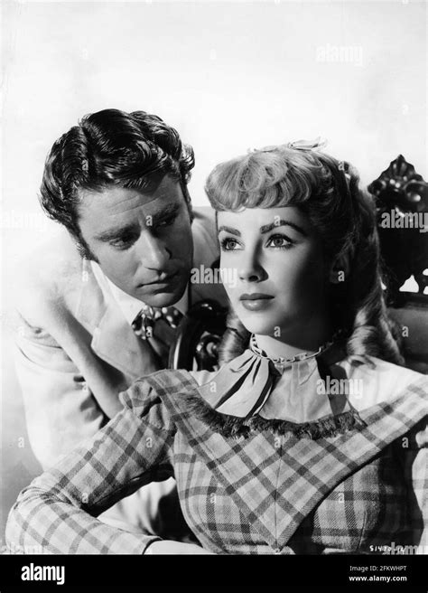 PETER LAWFORD as Laurie and ELIZABETH TAYLOR as Amy publicity portrait in LITTLE WOMEN 1949 ...