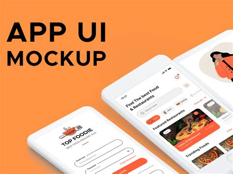 A creative app UI mockup design | Upwork