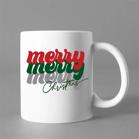 Merry Christmas SVG Christmas SVG Retro Font Merry - Etsy