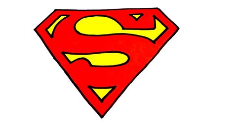 How to draw Superman Logo STEP BY STEP EASY|Superheroes Logos-draw easy stuff but cool