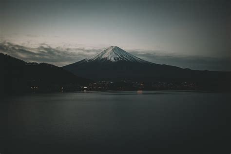 HD wallpaper: Japan, Mount Fuji, sky, trees, leaves, autumn, lake ...