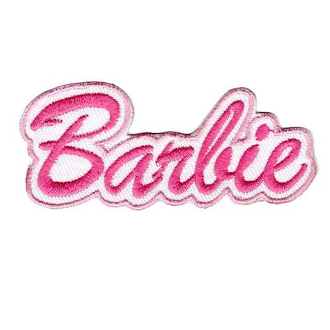 Pink Barbie Logo Iron On patch Sew On transfer logo Badge - Brand New | eBay