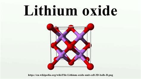 Lithium oxide - YouTube