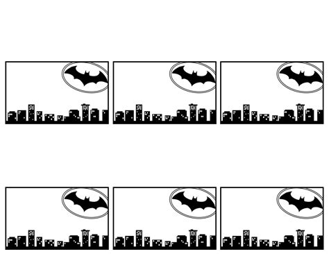 Batman Name Tags Free Printable - Paper Trail Design