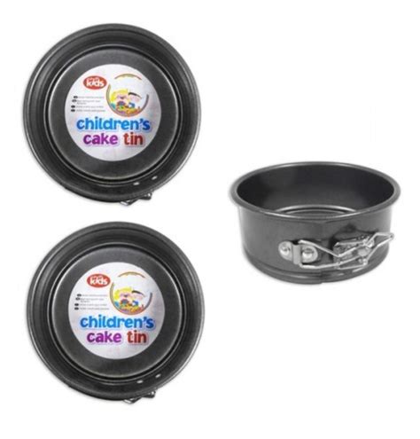 2 x Childrens Mini 12.5cm 5 Inch Non Stick Springform Round Cake Tin Baking Tin 2400005337039 | eBay