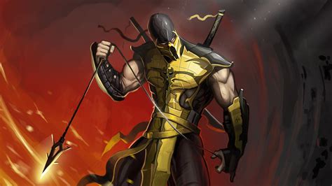 Mortal Kombat 11 Scorpion Wallpaper 4K