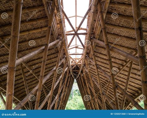 Bamboo Roof Construction, Roof Construction Made from Bamboo Stock Photo - Image of bamboo, palm ...