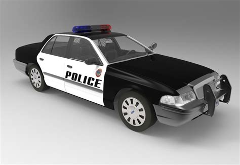 3d police car model