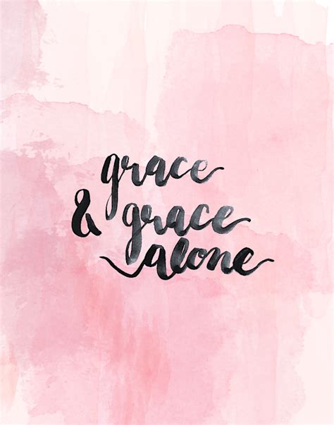 grace & grace alone pink water color background | christian wallpaper ...