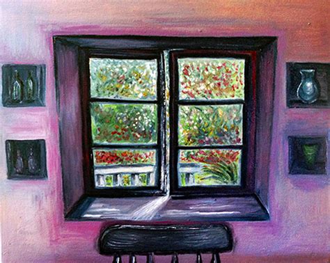 Open Window Painting by Deb Wolf