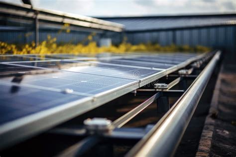 Clean Energy Generation: Solar Panels Installed for a Green Future Stock Illustration ...