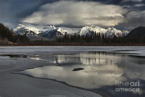 Vermilion Lakes Winter Reflections Photograph by Adam Jewell - Fine Art ...