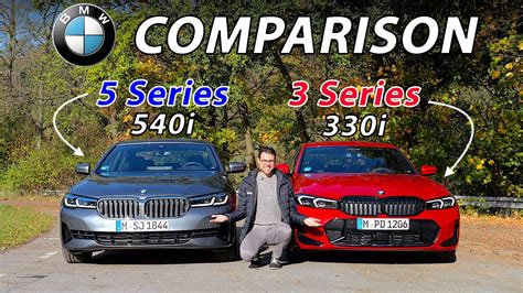 BMW 3 Series 330i vs BMW 5 Series 540i comparison REVIEW (G20 vs G30) - YouTube