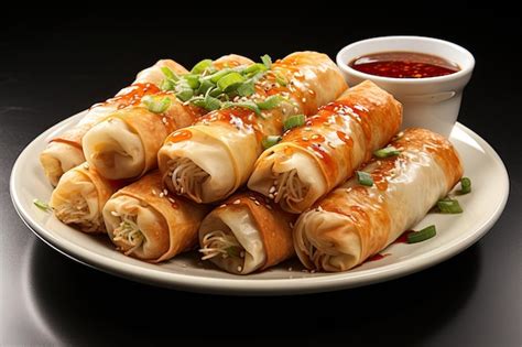 Premium AI Image | Lumpia Semarang Indonesian Special Food