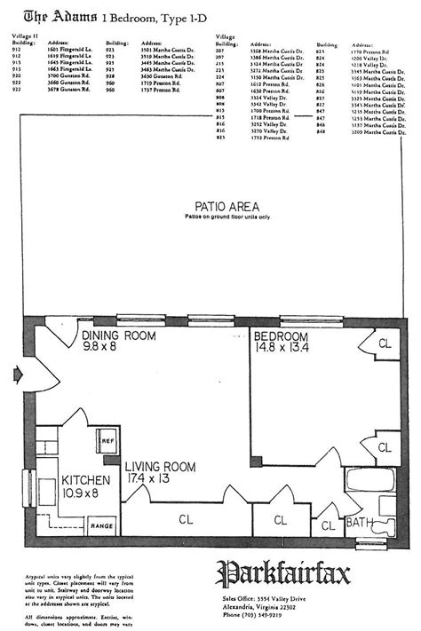 ParkFairfax Floor Plans - PARKFAIRFAX VA Real Estate - ParkFairfax Neighborhood Realtor. Homes ...