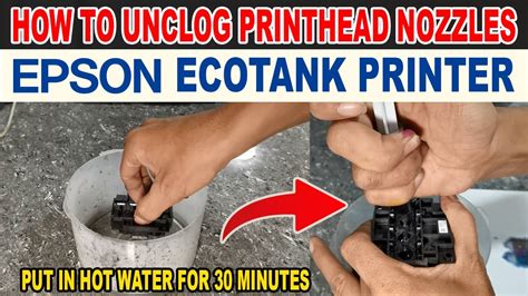 HOW TO UNCLOG EPSON PRINT HEAD NOZZLES | MANUAL CLEANING PROCEDURE. - YouTube