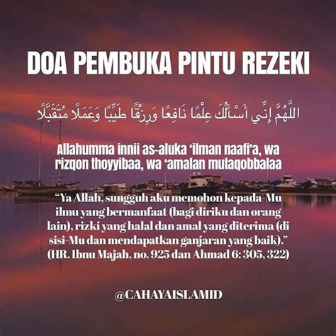 Doa Dibukakan Pintu Rezeki Dari Segala Penjuru - Homecare24