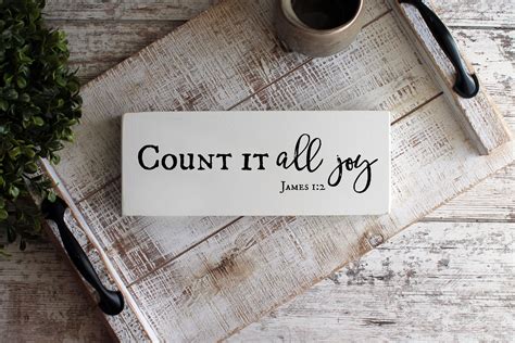 Count It All Joy James 1:2 Consider It Pure Joy Bible Verse - Etsy