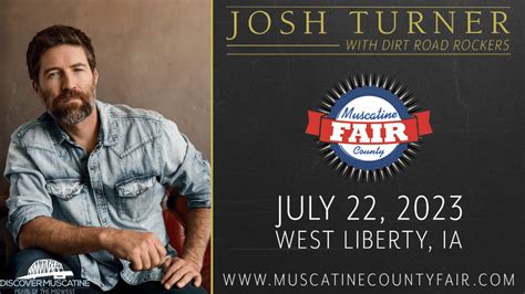 Josh Turner to headline 2023 Muscatine County Fair | Discover Muscatine